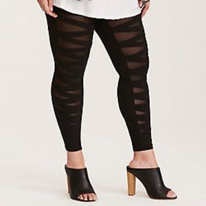 Bandage Mesh Leggings